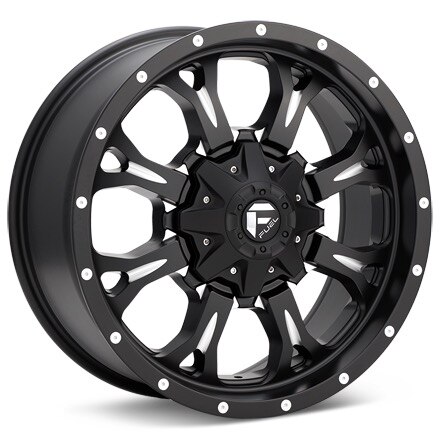 Fuel Off-Road Krank Matte Black w/Milled Accent Wheels 17 In 17x9 +1 D51717905750