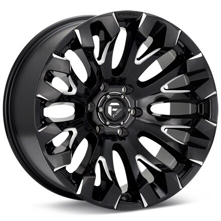 Fuel Off-Road Quake Gloss Black w/Milled Accent Wheels 18 In 18x9 +01 D82818905650