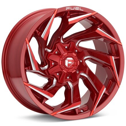 Fuel Off-Road Reaction Candy Red w/Milled Accent Wheels 17 In 17x9 -12 D75417902645