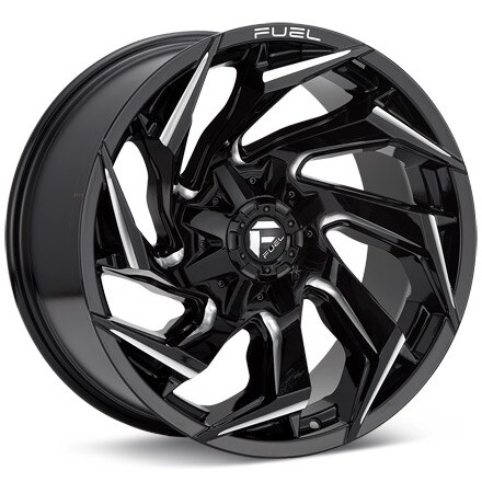 Fuel Off-Road Reaction Gloss Black w/Milled Accent Wheels 15 In 15x8 -18 D75315800437