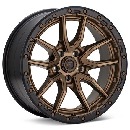 Fuel Off-Road Rebel 5 Bronze w/Black Lip Wheels 20 In 20x9 +01 D68120907550