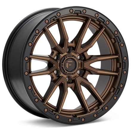 Fuel Off-Road Rebel 6 Bronze w/Black Lip Wheels 17 In 17x9 +01 D68117908450