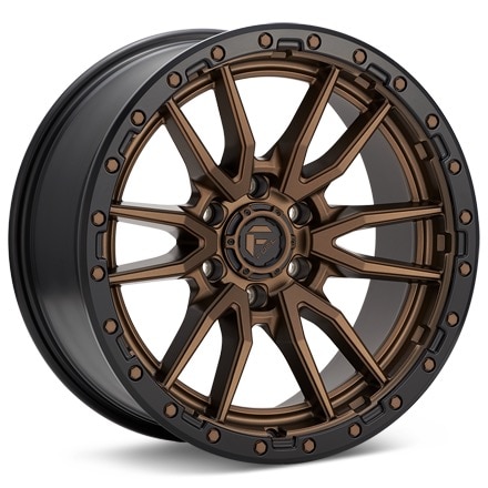 Fuel Off-Road Rebel 6 Bronze W/Black Lip Wheels 22 In 22x10 -13 D68122008950