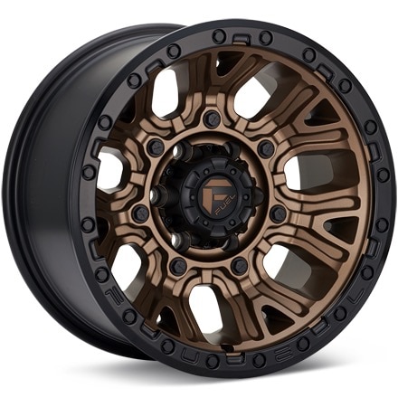 Fuel Off-Road Traction Matte Bronze w/Black Ring Wheels 20 In 20x10 -18 D82620008947