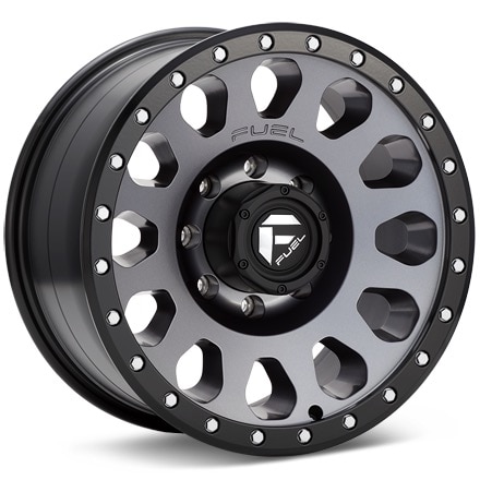 Fuel Off-Road Vector Grey W/Black Ring Wheels 18 In 18x9 +01 D60118908250