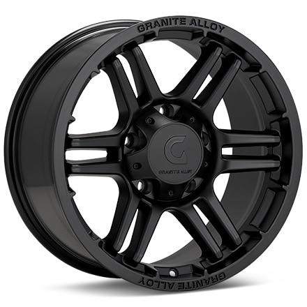 Granite Alloy GA640 Black Painted Wheels 20 In 20x9 25 640-2950SBG+25