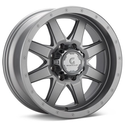 Granite Alloy GA643 8-Lug Anthracite Painted Wheels 20 In 20x9 18 643-2982GG+18