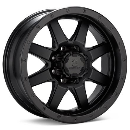 Granite Alloy GA643 8-Lug Black Painted Wheels 20 In 20x9 18 643-2987SBG+18