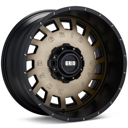 GRID GD03 Black Machined w/Bronze Tint Wheels 18 In 18x9 +00 3189237D8
