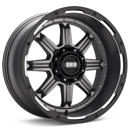 GRID GD10 Anthracite w/Black Lip Wheels 20 In 20x12 -44 121288A424