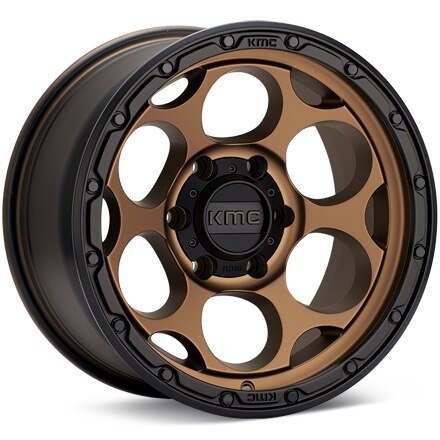 KMC KM541 Dirty Harry Matte Bronze w/Black Lip Wheels 17 In 17x8.5 +00 KM54178550600
