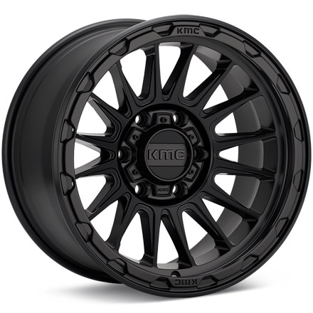 KMC KM542 Impact Black Painted Wheels 16 In 16x7 +30 KM54267042730