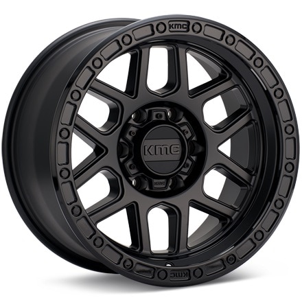 KMC KM544 Mesa Black w/Gloss Black Lip Wheels 20 In 20x9 +25 KM54429058725