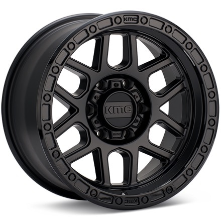 KMC KM544 Mesa Black W/Gloss Black Lip Wheels 17 In 17x9 -12 KM54479050712N