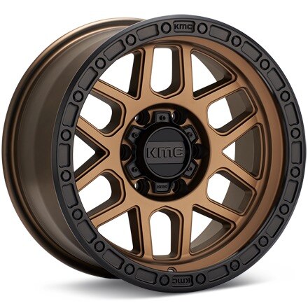 KMC KM544 Mesa Matte Bronze w/Black Lip Wheels 17 In 17x9 -12 KM54479050612N