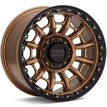 KMC KM547 Carnage Matte Bronze w/Black Ring Wheels 16 In 16x8 00 KM54768068600
