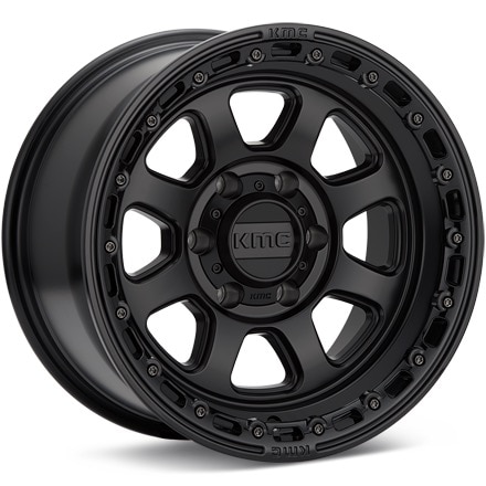 KMC KM548 Chase Black w/Gloss Black Lip Wheels 17 In 17x9 00 KM54879063700