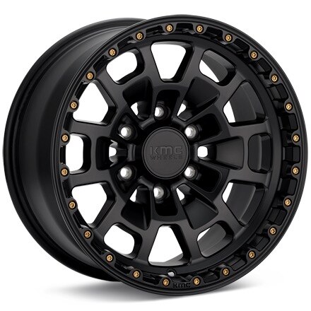 KMC KM718 Summit Black Painted Wheels 16 In 16x8 00 KM71868068700