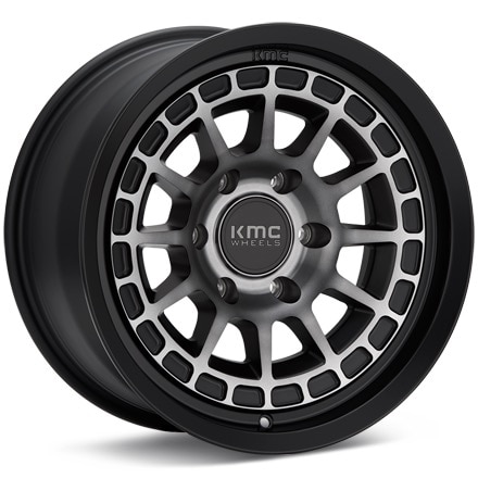KMC KM719 Canyon Black Machined w/Grey Tint Wheels 17 In 17x8 +20 KM71978068420