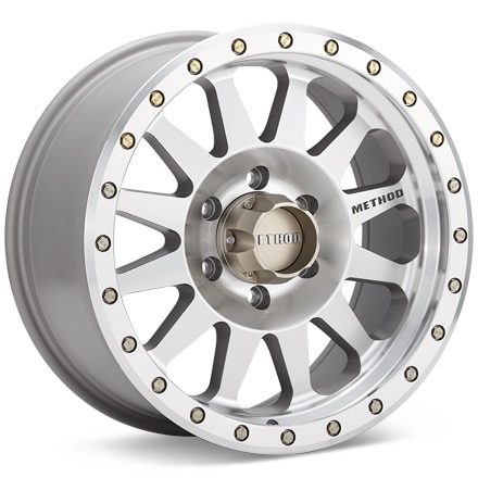 Method MR304 Double Standard Silver Machined w/Clearcoat Wheels 20 In 20x10 -18 MR30421016318N