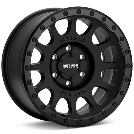 Method MR305 NV Black w/Gloss Black Lip Wheels 16 In 16x8 0 MR305680601000