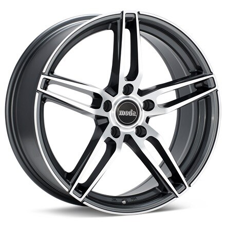 Moda MD26 Machined W/Anthracite Accent Wheels 17 In 17x8 +48 MD26701AMF