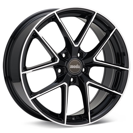 moda MD27 Machined w/Black Accent Wheels 17 In 17x8 +35 MD27703BMF