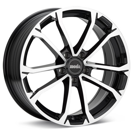 moda MD29 Machined w/Black Accent Wheels 17 In 17x8 +48 MD29702BMF