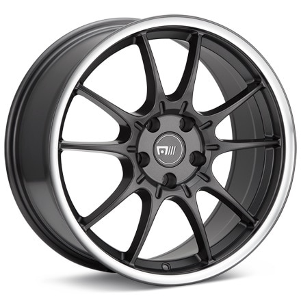 MOTEGI RACING MR152 SS5 Gunmetal w/Mach Lip Wheels 17 In 17x8 +45 MR15278025545