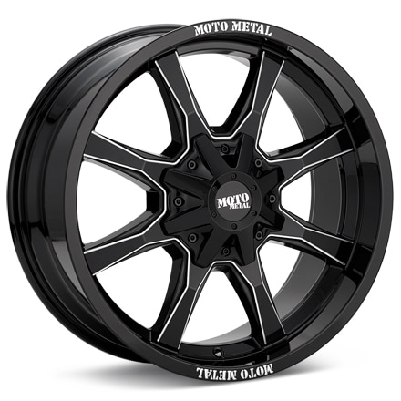 MOTO METAL MO970 Black w/Milled Accent Wheels 16 In 16x8 00 MO970680783B00US