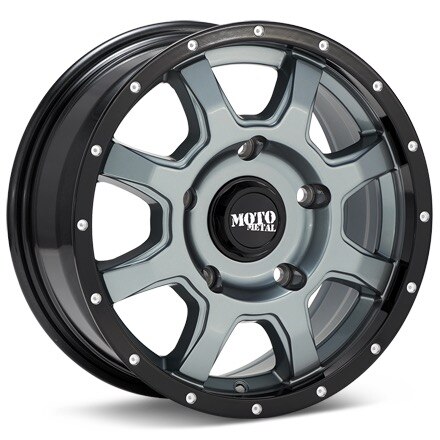 MOTO METAL MO970 Grey w/Black Lip Wheels 20 In 20x9 00 MO97029080400