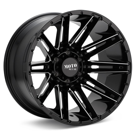 MOTO METAL MO998 Kraken Gloss Black w/Milled Accent Wheels 20 In 20x10 -18 MO99821068318N