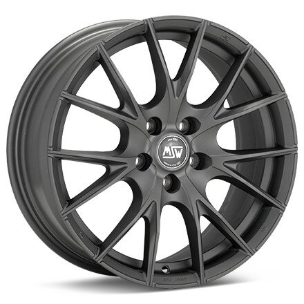 MSW Type 25 Matte Grey Wheels 17 In 17x7.5 +48 W1926950147