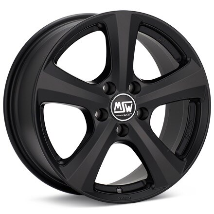 MSW Type 19T Black Painted Wheels 16 In 16x7 +38 W19194010T53