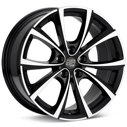 MSW Type 27T Machined w/Black Accent Wheels 18 In 18x8.5 +40 W19342001T56