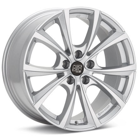 MSW Type 27T Silver Painted Wheels 19 In 19x8.5 +35 W19399001T09