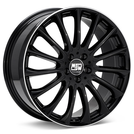MSW Type 30 Black w/Mach Lip Wheels 20 In 20x8.5 +28 W19317501TGA