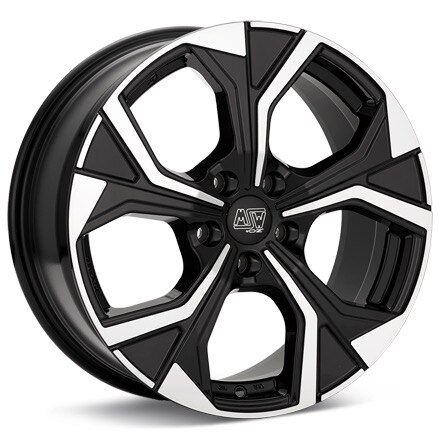 MSW Type 43 Machined W/Gloss Black Accent Wheels 19 In 19x8 +45 W19392505T56