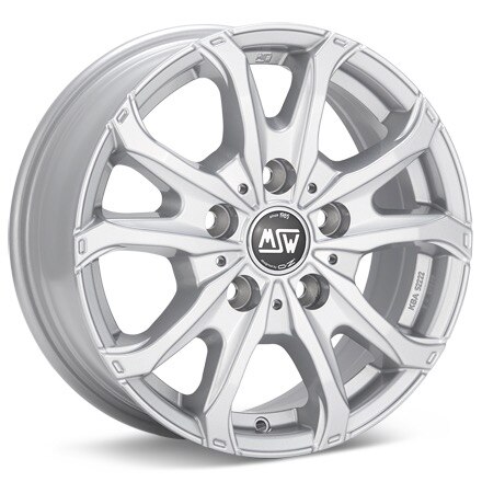 MSW Type 48 Van Silver Painted Wheels 16 In 16x6.5 +62 W19341001T09