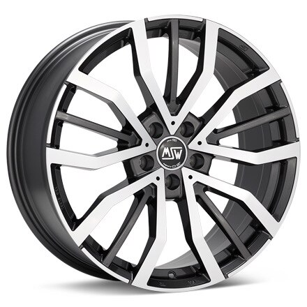 MSW Type 49 Machined w/Gloss Grey Accent Wheels 20 In 20x8.5 +30 W19291502D7
