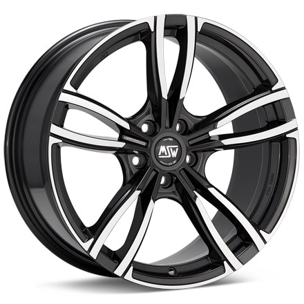 MSW Type 73 Machined w/Gloss Grey Accent Wheels 19 In 19x8 +29 W19288001TT8