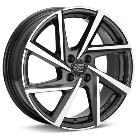 MSW Type 80 4-Lug Machined w/Gunmetal Accent Wheels 17 In 17x7 +42 W19382501TT8