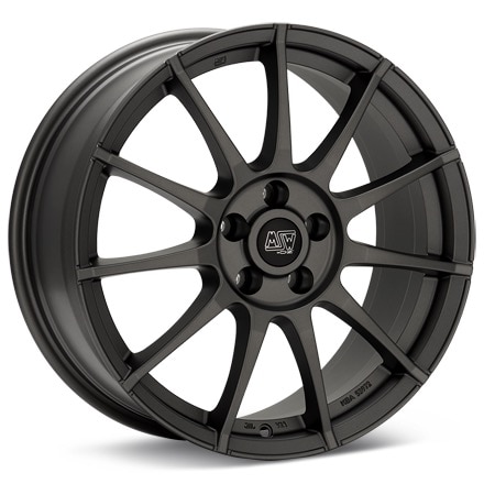 MSW Type 85T Matte Graphite Silver Wheels 17 In 17x7 +42 W19375003TO1