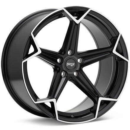 Niche Road Wheels Arrow Machined w/Gloss Black Accent Wheels 20 In 20x10.5 +35 M259200521+35