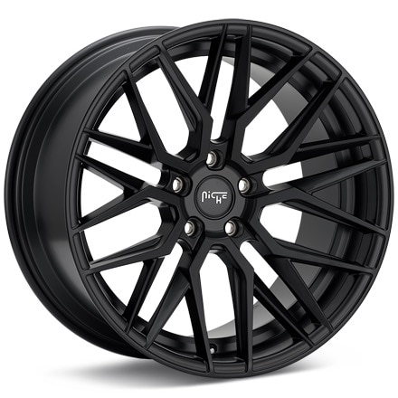 Niche Road Wheels Gamma Black Wheels 19 In 19x8.5 +35 M190198521+35