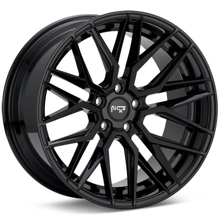 Niche Road Wheels Gamma Gloss Black Painted Wheels 18 In 18x8 +42 M2241880F8+42