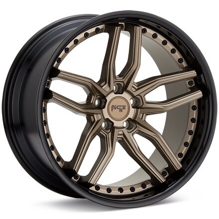 Niche Road Wheels Methos Matte Bronze w/Black Ring Wheels 19 In 19x8.5 +35 M195198565+35