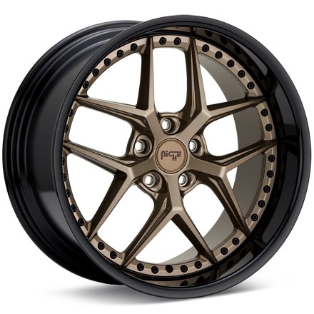 Niche Road Wheels Vice Matte Bronze w/Black Ring Wheels 19 In 19x8.5 +35 M227198521+35