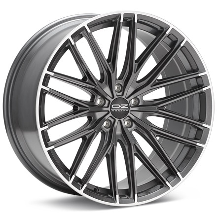 O.Z. Gran Turismo HLT Machined w/Star Graphite Accnt Wheels 20 In 20x8.5 +45 W01A95201W4
