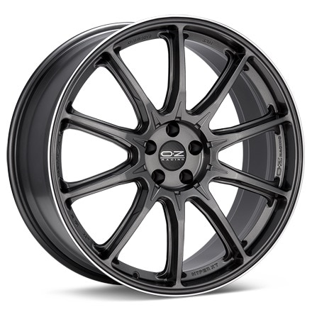 O.Z. Hyper XT HLT Star Graphite W/Machined Lip Wheels 20 In 20x9 +30 W01A56200D6